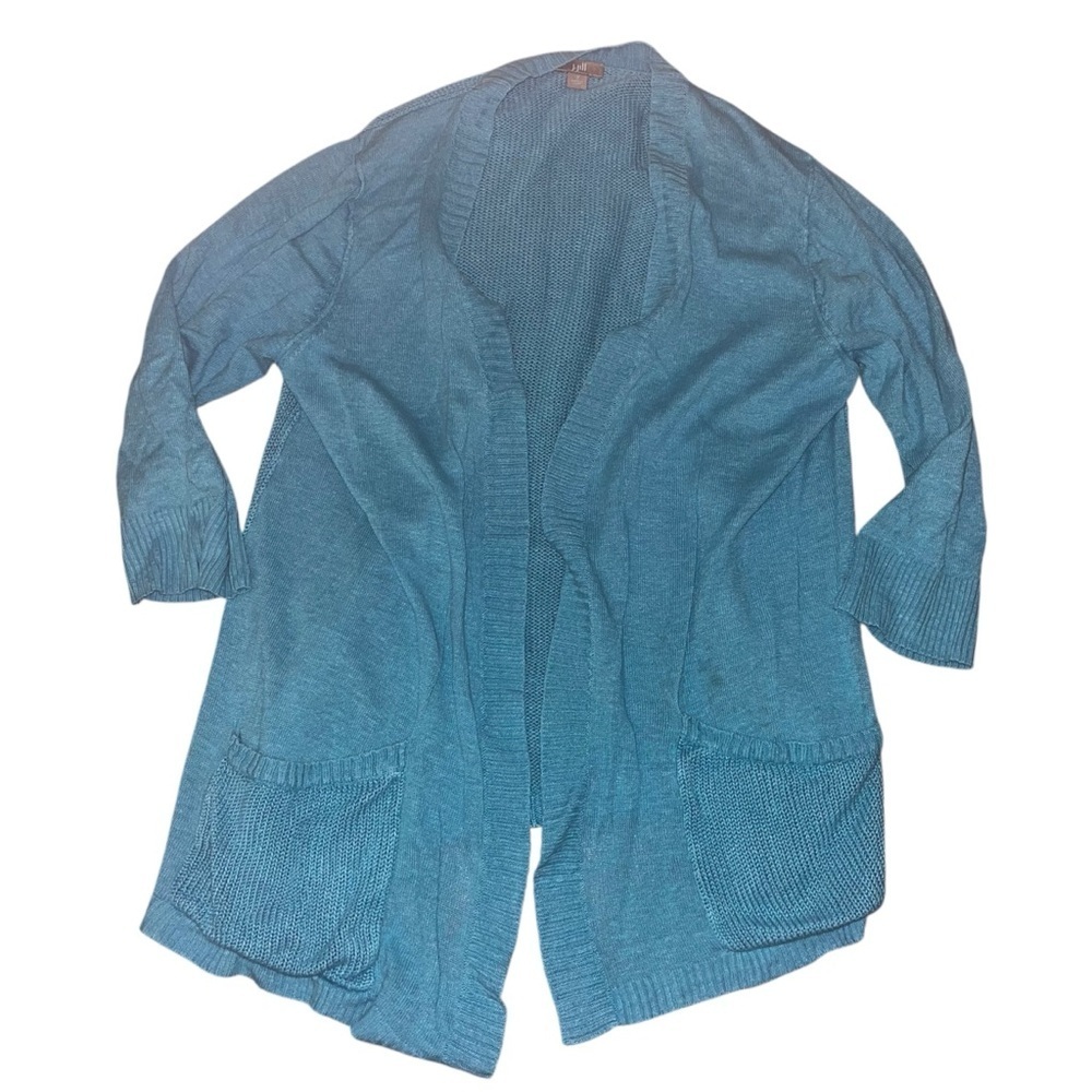 J.Jill blue knitted cardigan